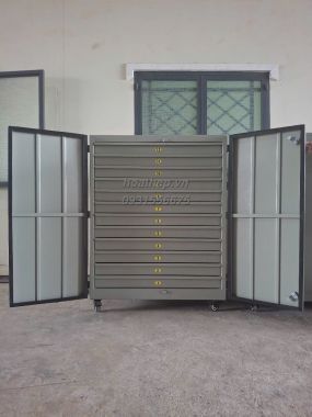 Tủ lưu bản vẽ A1- 12 ngăn chống 
