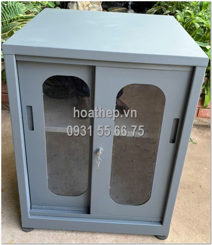 tủ đựng đồ cửa lùa 600x600x780mm, tủ cửa lùa 2 tầng 600x600x780, tủ đựng đồ cửa lùa 2 tầng